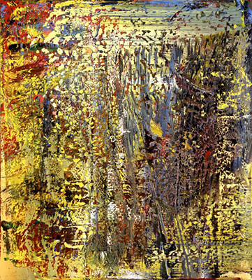 Gemälde Reproduktion von Gerhard Richter Zusammenfassung der Malerei 3