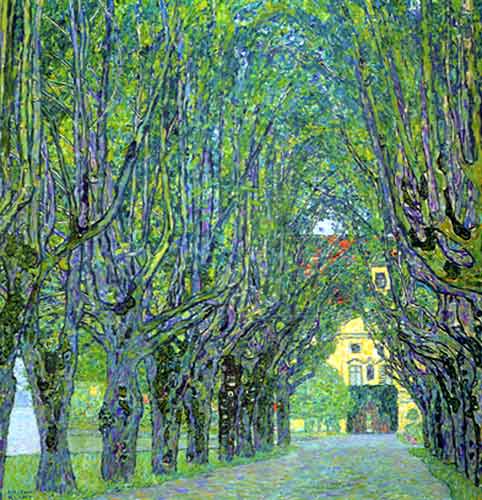 Gemälde Reproduktion von Gustave Klimt Avenue im Park des Schlosses