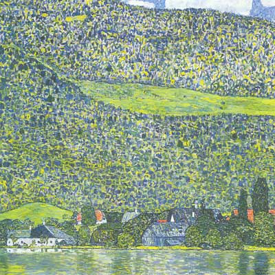 Gemälde Reproduktion von Gustave Klimt Litzberg am Attersee