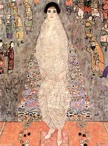 Gemälde Reproduktion von Gustave Klimt Porträt von Baronin Elisabeth Bachofen-Echt