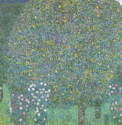 Gemälde Reproduktion von Gustave Klimt Rose unter Bäumen