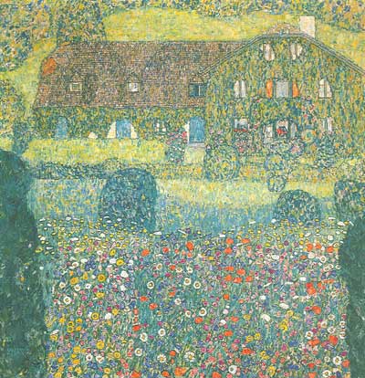 Gemälde Reproduktion von Gustave Klimt Villa am Attersee