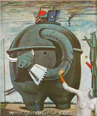 Gemälde Reproduktion von Max Ernst Der berühmte Elefant