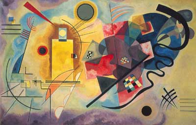 Gemälde Reproduktion von Vasilii Kandinsky Gelb-Red-Blau