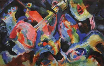 Gemälde Reproduktion von Vasilii Kandinsky Improvisation. Überschwemmung