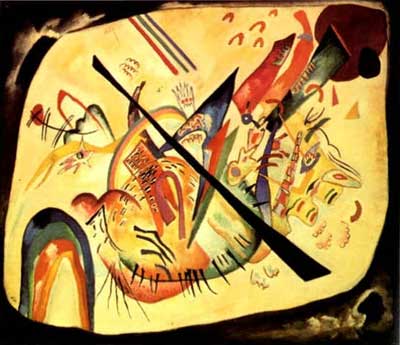 Gemälde Reproduktion von Vasilii Kandinsky Weißes ovales