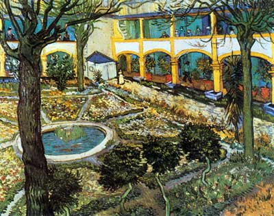 Gemälde Reproduktion von Vincent Van Gogh Der Friedhof des Arles Hospital