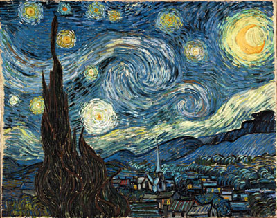 Gemälde Reproduktion von Vincent Van Gogh Die Nacht des Himmels