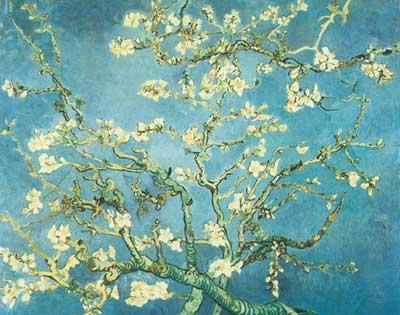 Gemälde Reproduktion von Vincent Van Gogh Die Zweige des Mandeln in Blüte