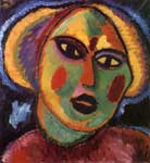 Gemälde Reproduktion von Alexei von Jawlensky Jungfrau mit Veilchenbluse