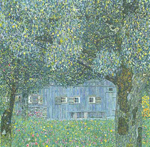 Gemälde Reproduktion von Gustave Klimt Bauernhaus in Oberreich