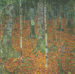 Gemälde Reproduktion von Gustave Klimt Birkenwald