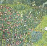 Gemälde Reproduktion von Gustave Klimt Italienische Gartenlandschaft