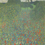 Gemälde Reproduktion von Gustave Klimt Mohnfelder