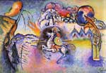 Gemälde Reproduktion von Vasilii Kandinsky Der Reiter. St. George