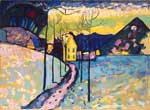 Gemälde Reproduktion von Vasilii Kandinsky Winterlandschaft