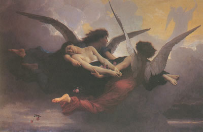 Adolphe-William Bouguereau Una alma traída a Heaven reproduccione de cuadro