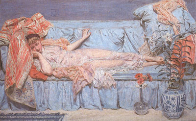 Albert Moore Lirios reproduccione de cuadro