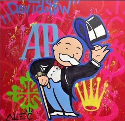 Alec Monopoly Corona reproduccione de cuadro