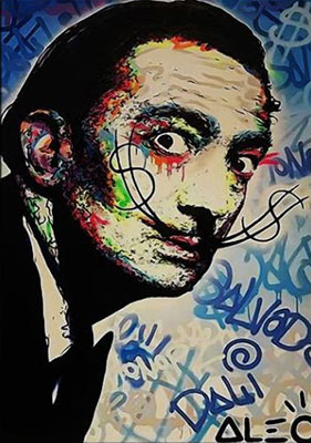 Alec Monopoly Dali. reproduccione de cuadro