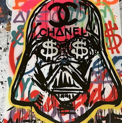 Alec Monopoly Darth Vader. reproduccione de cuadro