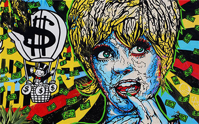 Alec Monopoly Globo reproduccione de cuadro