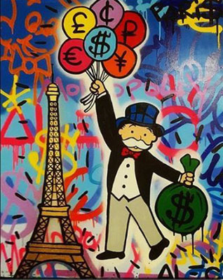 Alec Monopoly París reproduccione de cuadro