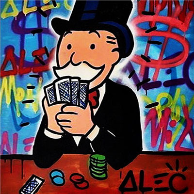 Alec Monopoly Póquer reproduccione de cuadro