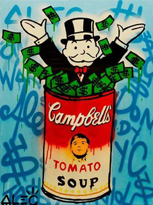 Alec Monopoly Sopa de tomate reproduccione de cuadro