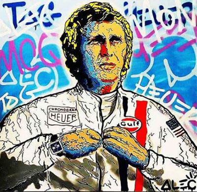 Alec Monopoly Steve McQueen. reproduccione de cuadro