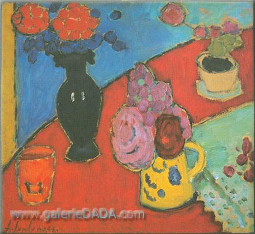 Alexei von Jawlensky Todavía vive con Vase y Jug reproduccione de cuadro