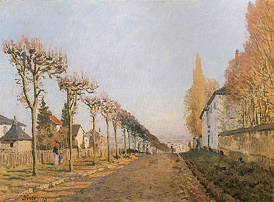 Alfred Sisley Chemin de la Machine, Louveciennes reproduccione de cuadro