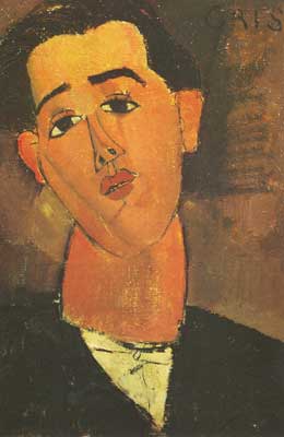 Amedeo Modigliani Juan Gris reproduccione de cuadro