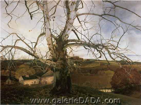 Andrew Wyeth Paisaje de Pennsylvania reproduccione de cuadro