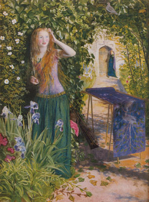 Arthur Hughes Feria Rosamund reproduccione de cuadro