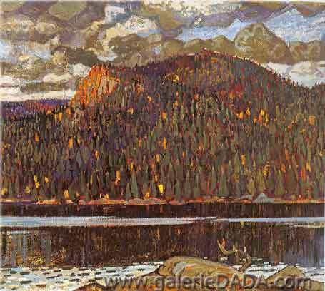 Arthur Lismer Algoma de colina sombre reproduccione de cuadro