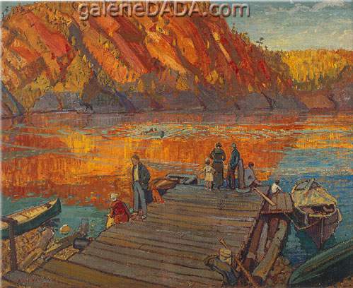 Arthur Lismer Autumn Bon Echo reproduccione de cuadro