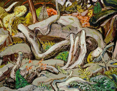 Arthur Lismer Old Log Pine, Georgian Bay reproduccione de cuadro