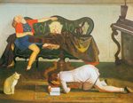 Balthasar Balthus La sala de estar II reproduccione de cuadro