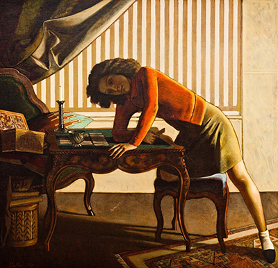 Balthasar Balthus Solitario reproduccione de cuadro