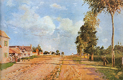 Camille Pissarro El camino a Rocquecourt reproduccione de cuadro