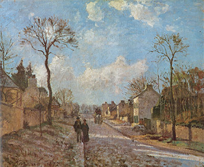 Camille Pissarro La carretera de Louveciennes reproduccione de cuadro