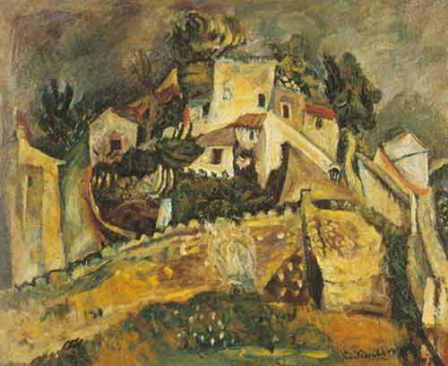 Chaim Soutine Paisaje en Cagnes reproduccione de cuadro