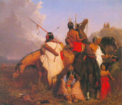 Charles Deas Un grupo de Sioux reproduccione de cuadro