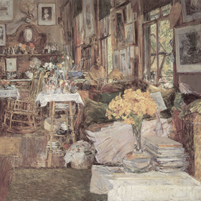 Childe Hassam La Sala de los Flowers reproduccione de cuadro