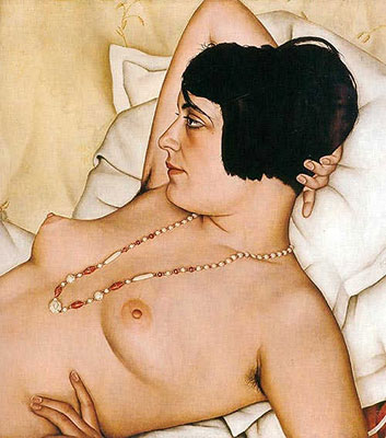 Christian Schad Halbakt. reproduccione de cuadro