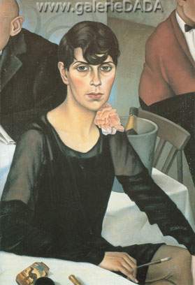 Christian Schad Sonja. reproduccione de cuadro