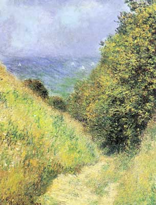 Claude Monet Chemin de la Cavee en Pourville reproduccione de cuadro