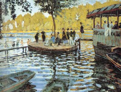 Claude Monet La Grenouillere reproduccione de cuadro