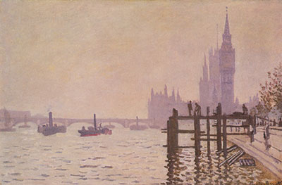 Claude Monet Puente de Westminster reproduccione de cuadro